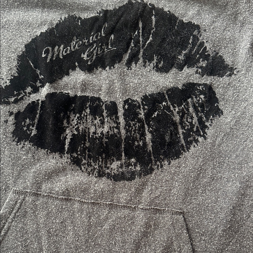 GENERATION Y Gray Madonna Material Girl Off the Shoulder Top